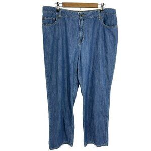 L.L. Bean Classic Fit Straight Leg High Rise Jeans Size 20